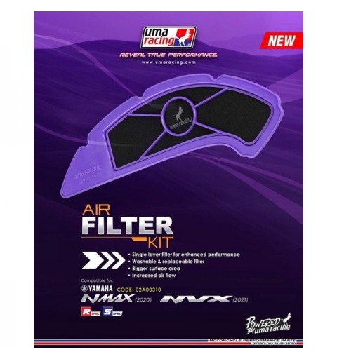 UMA Racing Drop In Air Filter Yamaha NVX Aerox V2 NMAX V2 125 155 VVA