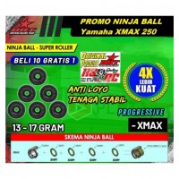 BRT Racing 'Ninja Ball' Variable Weight Rollers (23x18mm) - Yamaha XMAX 250 300