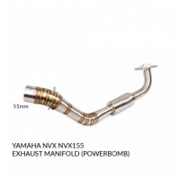 Stainless Steel Exhaust Manifold (Powerbomb)- Yamaha NVX/Aerox V1