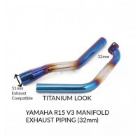 Stainless Steel Exhaust Manifold (Rainbow) - Yamaha R15V3 / MT15 (VVA)