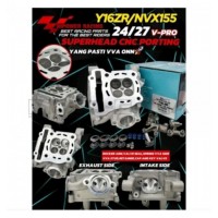 Hipower Racing Cylinder Head VPRO (27in/24ex) - Yamaha R15V3/MT-15/NVX/NMAX/T155 (VVA)