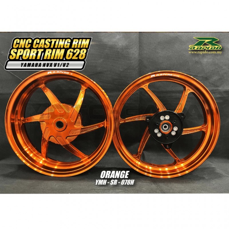 Nvx V2 Rim Rapido Wheels/Rims (2.50/3.50 x 14) - Yamaha NVX/Aerox V1/V2/V3