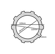 Faito Racing Clutch Plates - Yamaha Z125/125z